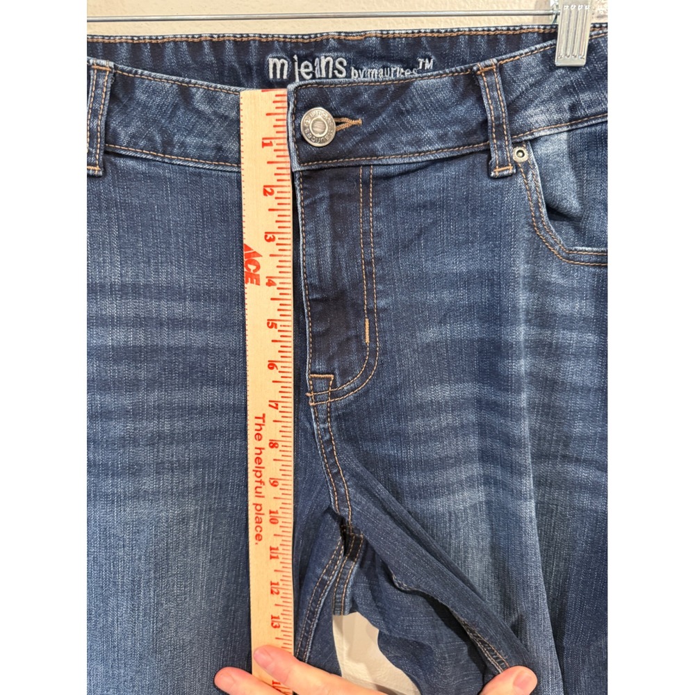 m jeans by maurices Mid Rise Dark Wash Bootcut‎ Denim Jeans Women's Size 18W - Picture 5 of 10